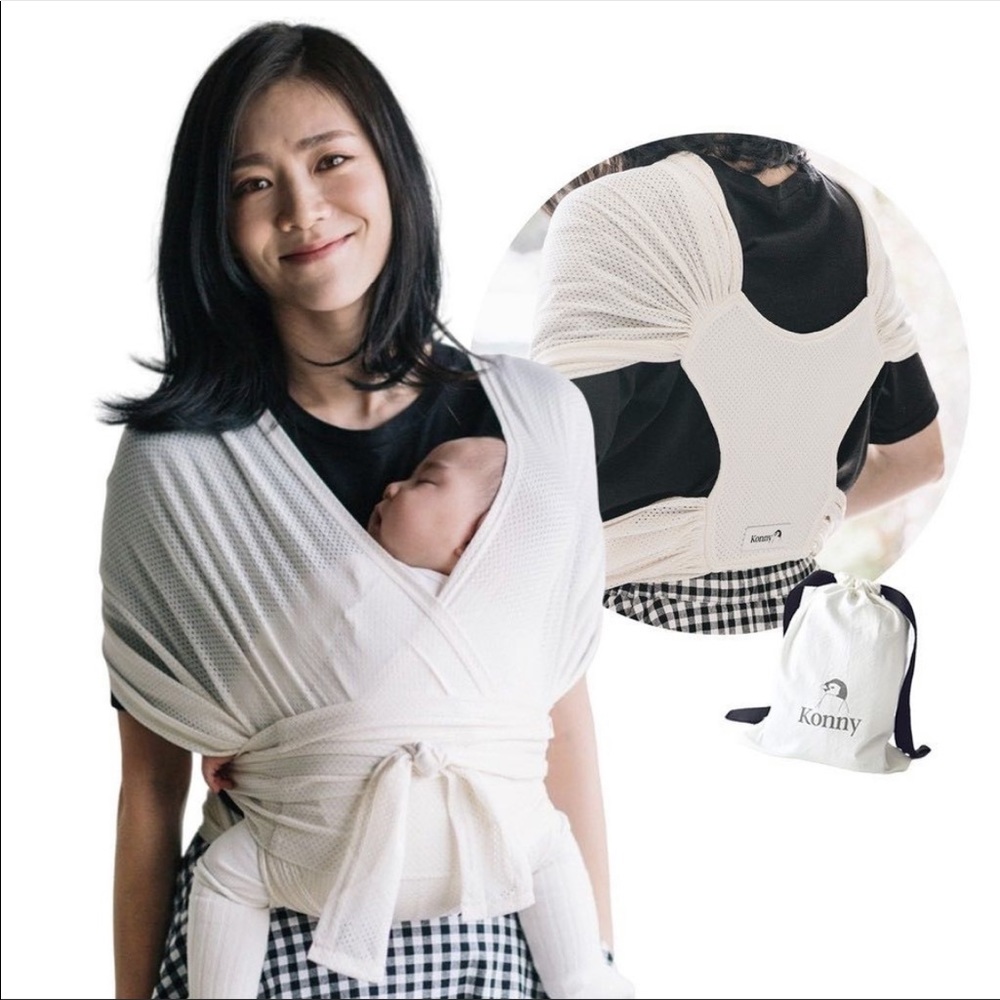 Konny “Summer” Mesh Cream Baby Carrier Small
